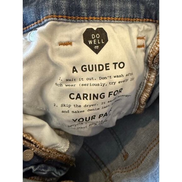 MADEWELL High Rise Denim Shorts Women size 23 - Picture 4 of 8